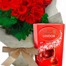 Begônia Vermelha e Chocolate Lindt