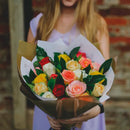 Buquê Color 20 Rosas coloridas