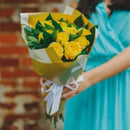 Buquê de 12 Rosas Amarelas