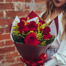 Buquê de 6 Rosas Vermelhas