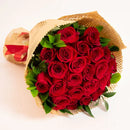 Buquê Premium de 12 Rosas Vermelhas Colombianas