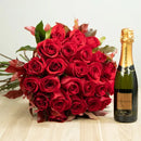 Kit 12 Rosas Importadas Vermelhas e Chandon