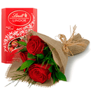 Rosas Vermelhas e Bombons Lindt