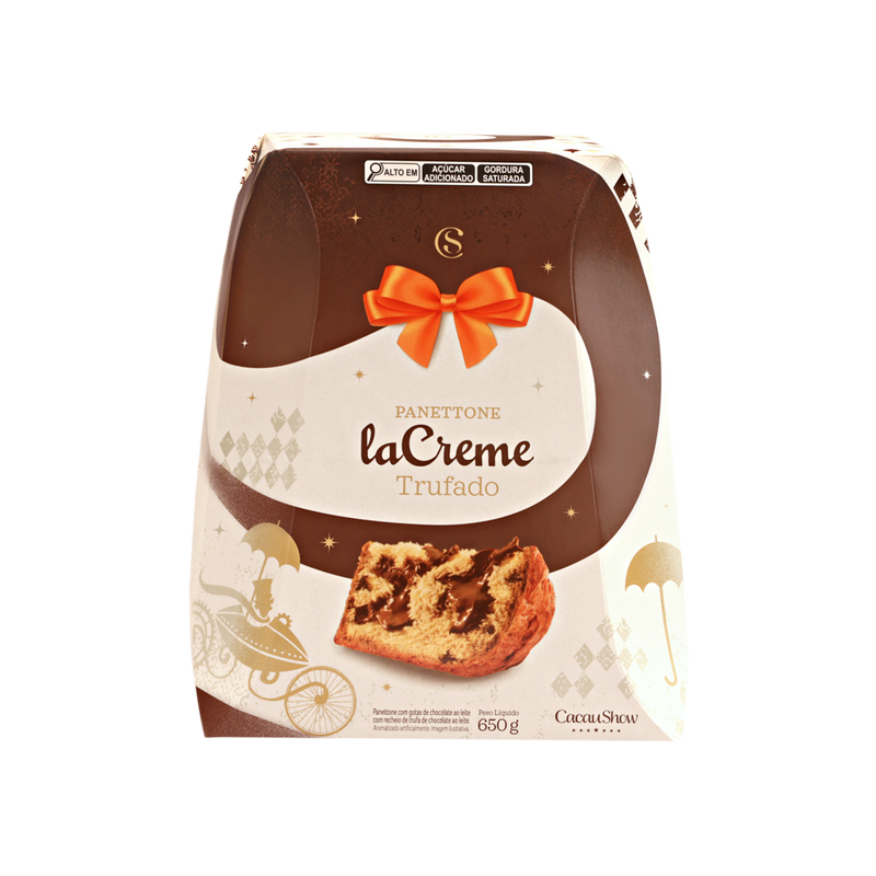 Panetone laCreme ao Leite 650g Cacau Show