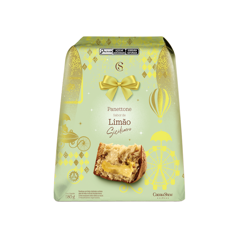 Panetone de Limão Siciliano 580g Cacau Show