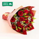 Buquê Premium 12 Rosas Deitado - Frete Grátis
