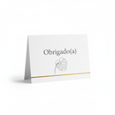 Cartão Obrigado(a) Clean
