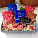 Cesta Luxo Com Chocolates Lindt