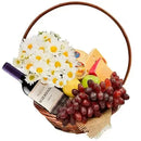 Cesta Queijos e Vinho