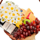 Cesta Queijos e Vinho