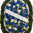 Coroa Azul 1:1 - Close com faixa saindo do frame