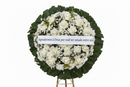 Coroa de Flores Média Branca | Entrega Rápida em SJC e Jacareí