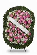 Coroa Rosa faixa branca