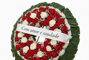 Coroa de Flores Média Vermelha - Vista 3:2