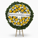 Coroa de Flores Média Amarela - Vista 1:1