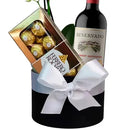 Sofisticada Mini Orquídea Branca e Vinho